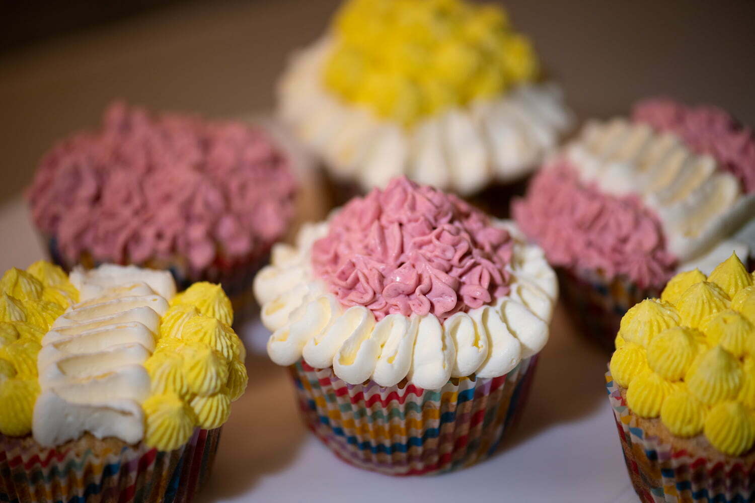 Colourful cupcakes